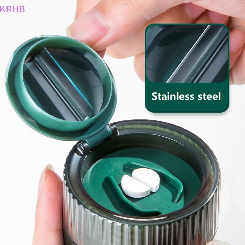 Hộp Cắt Thuốc Viên Chia Ngăn Tiện Dụng Mới