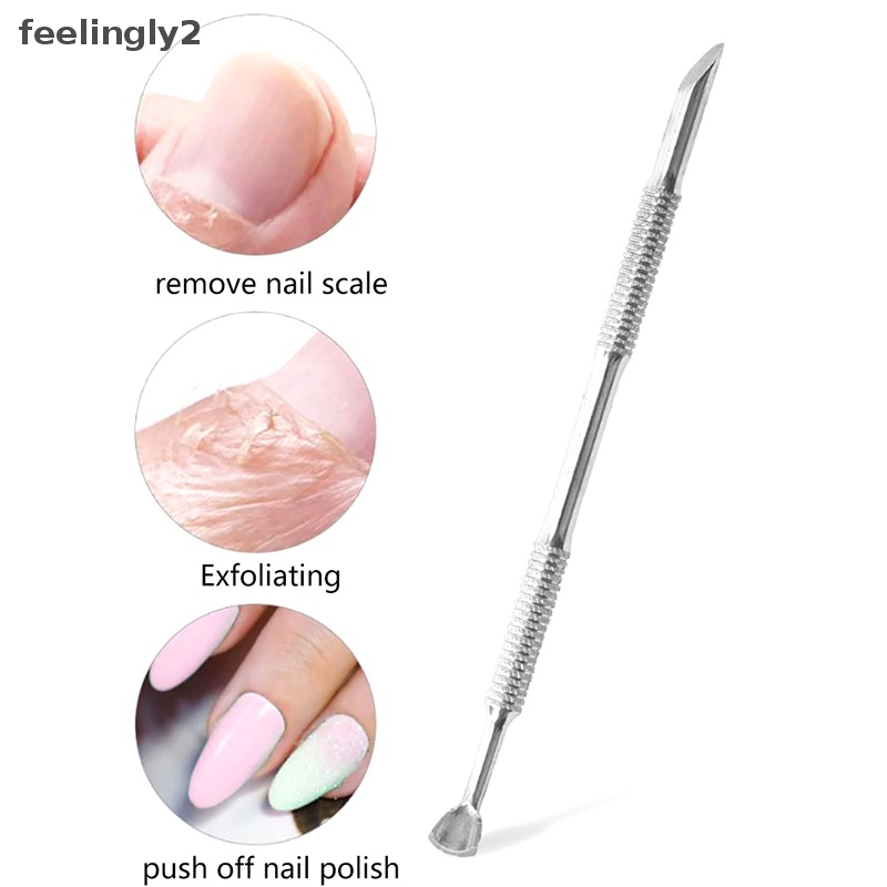 Muỗng Hai Đầu Bằng Thép Không Gỉ Chuyên Dụng Cho Làm Móng