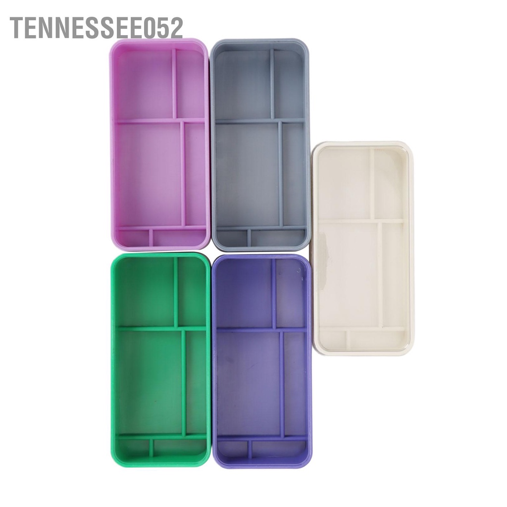 Tennessee052 Hộp lưu trữ các bộ phận đồng hồ 5 lớp Ngăn bụi có thể xếp chồng lên nhau Công cụ sửa chữa hình chữ nhật