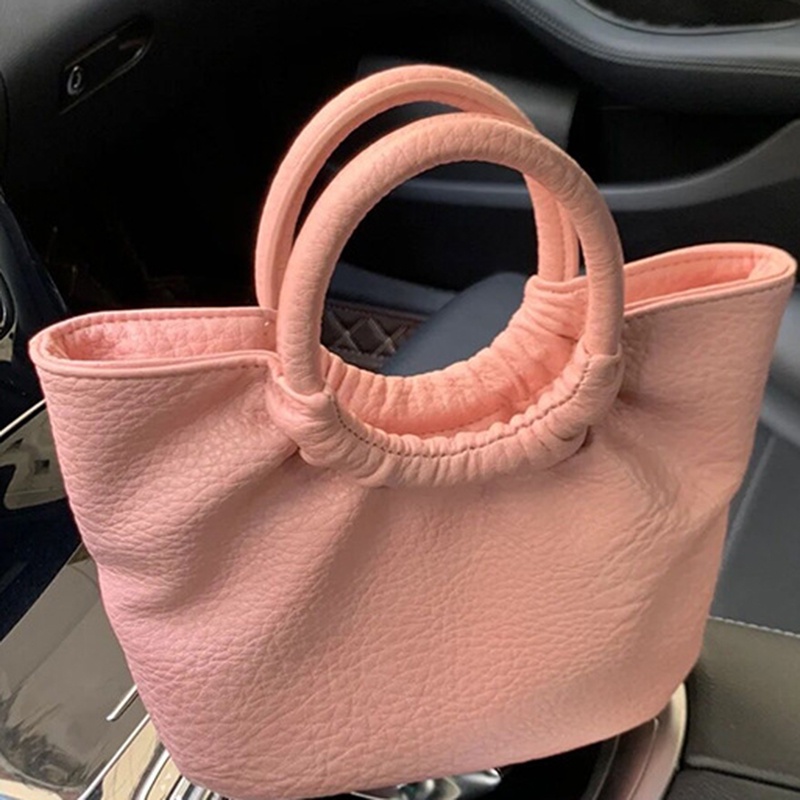 Ielgy Túi Xách Bằng Da Mềm Gấp Được Phong Cách Hàn Quốc Cho Nữ