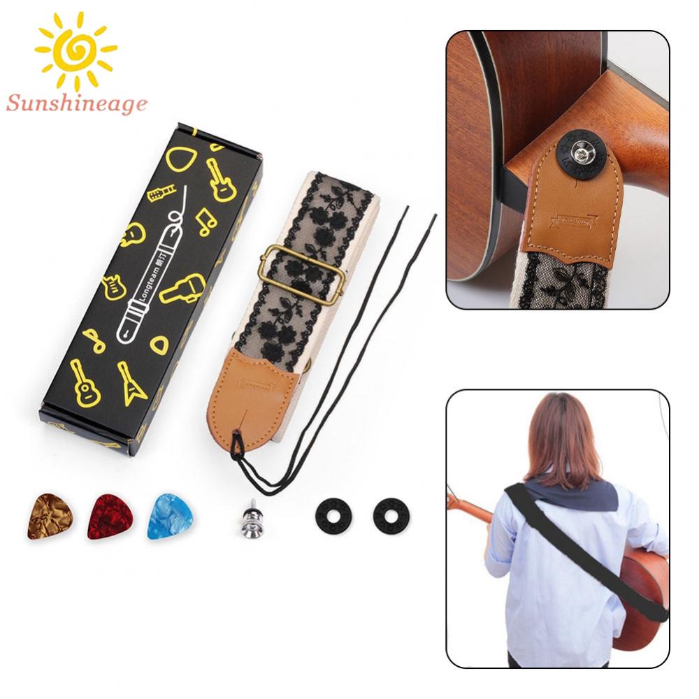 Dây Đeo Đàn Guitar Điện / Guitar Bass Có Khóa Cài Tùy Chỉnh Tiện Dụng