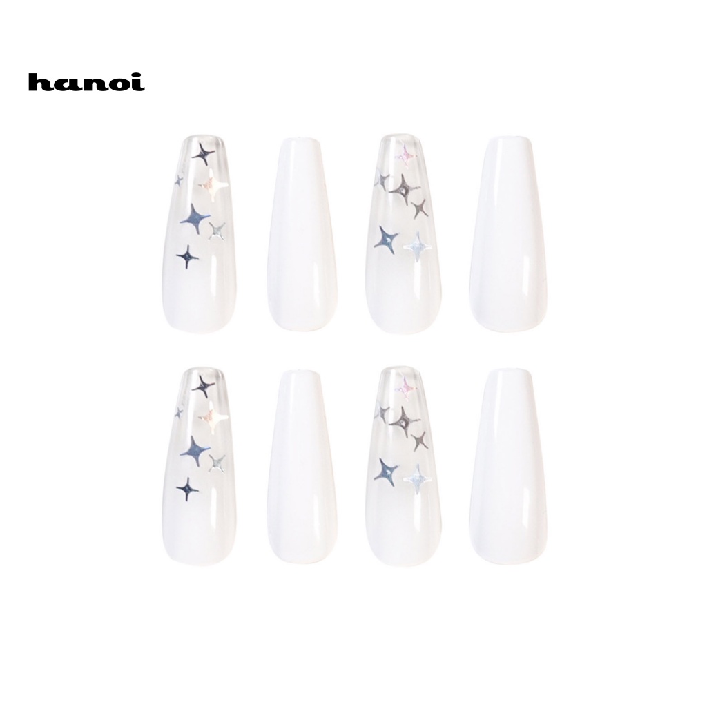 Set 24 Móng Tay Giả Tạo Hiệu Ứng Gradient Thời Trang