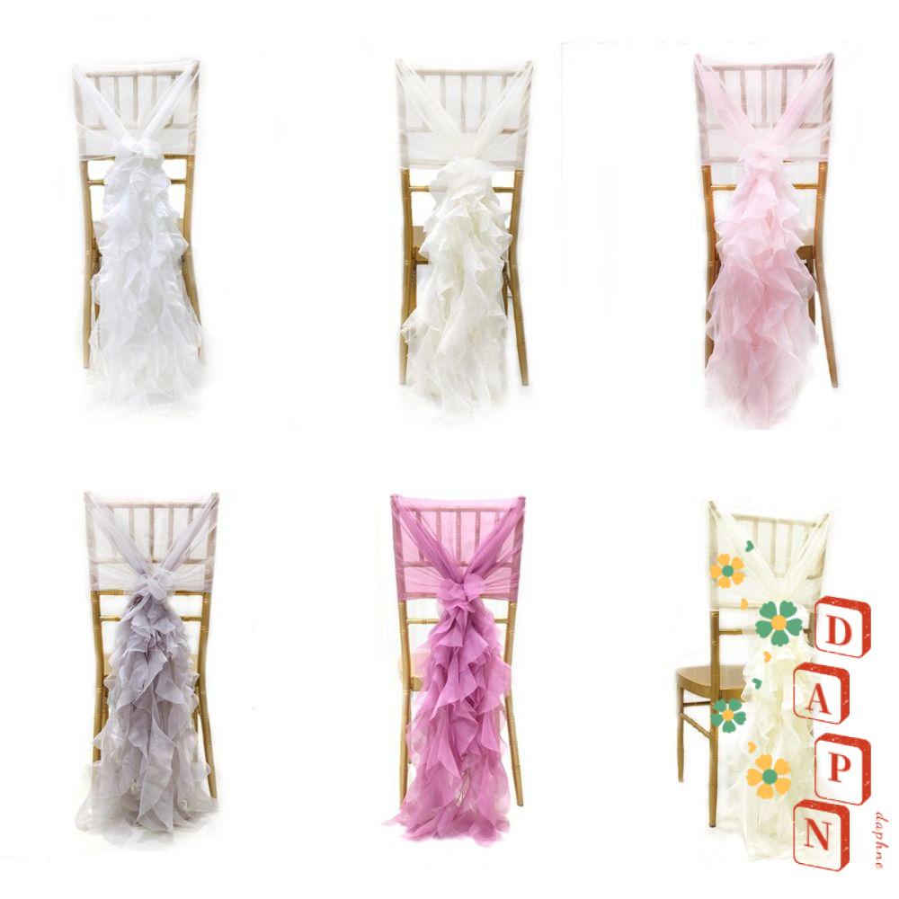 Dây Ruy Băng Thắt Chéo Ghế Trang Trí Tiệc Cưới Mới