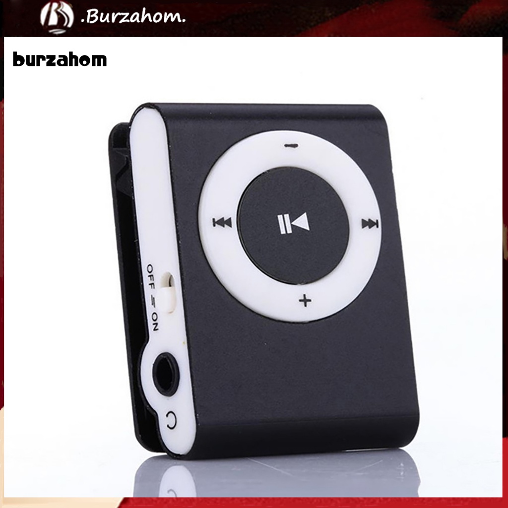 Máy Nghe Nhạc MP3 Mini Kẹp Kim Loại Hỗ Trợ Thẻ Nhớ TF