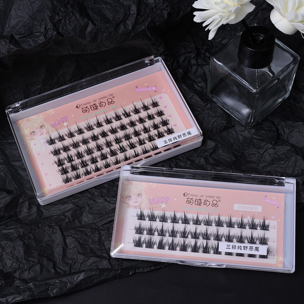 Lông Mi Giả Dày / Cong Tự Nhiên Màu Đen Chống Nước Lâu Trôi