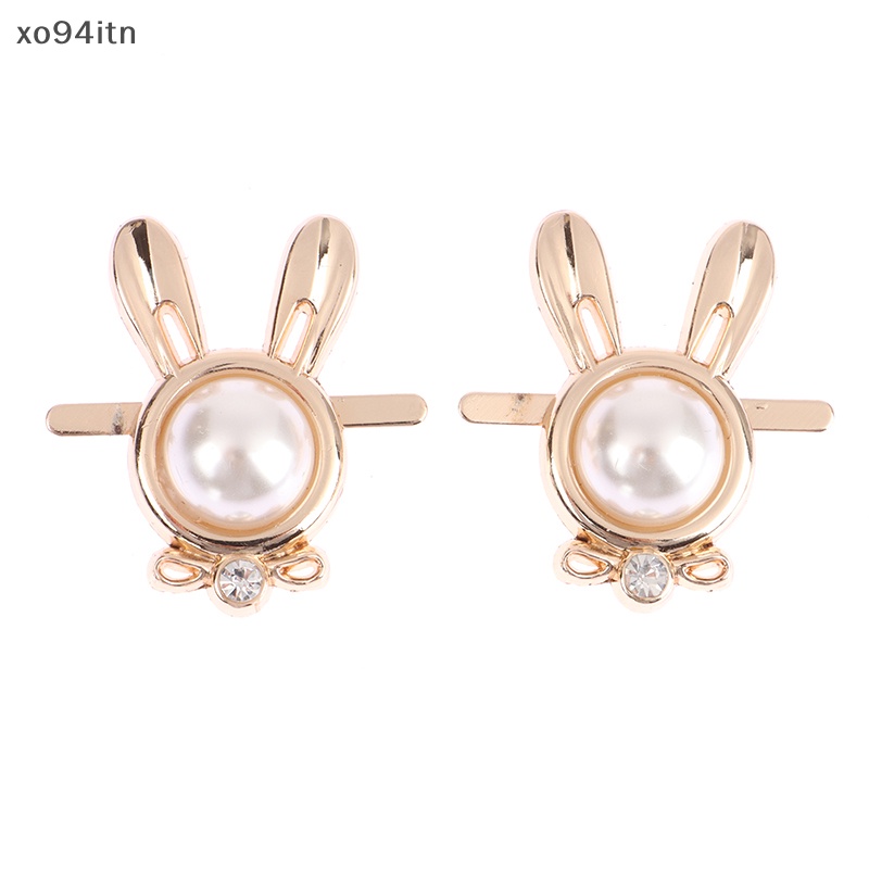 1 Kẹp Đầu Thỏ Đính Ngọc Trai Trang Trí Giày Cao Gót