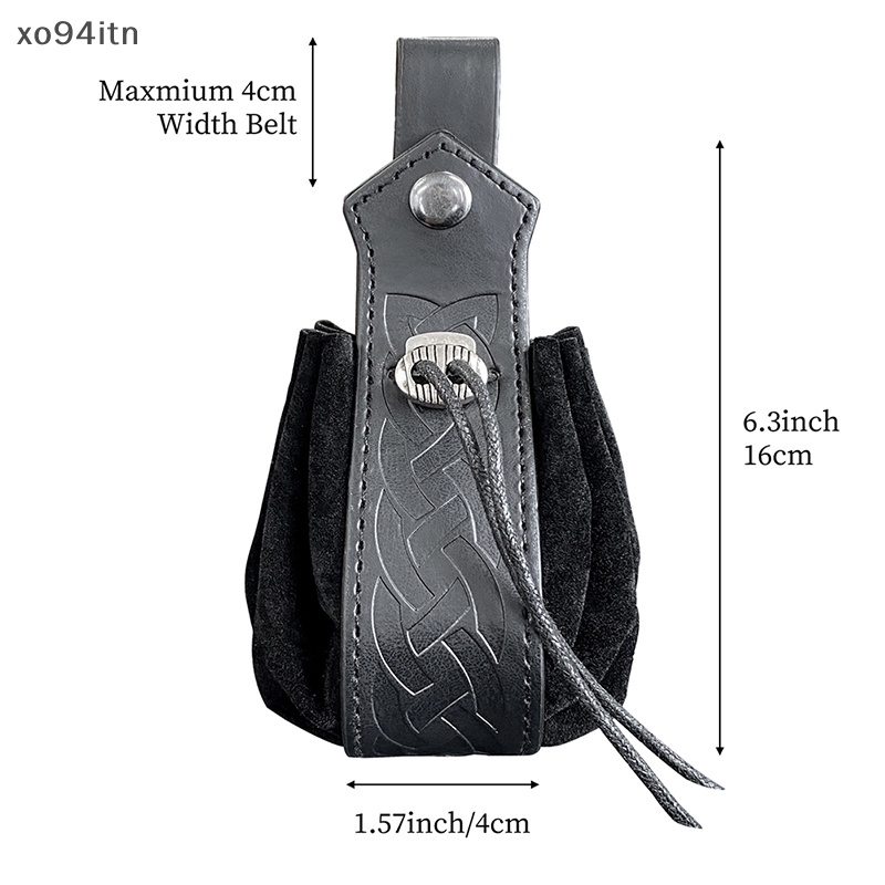 Túi Dây Rút Đựng Tiền Xu Celtic Viking Hóa Trang Cho Nam Và Nữ