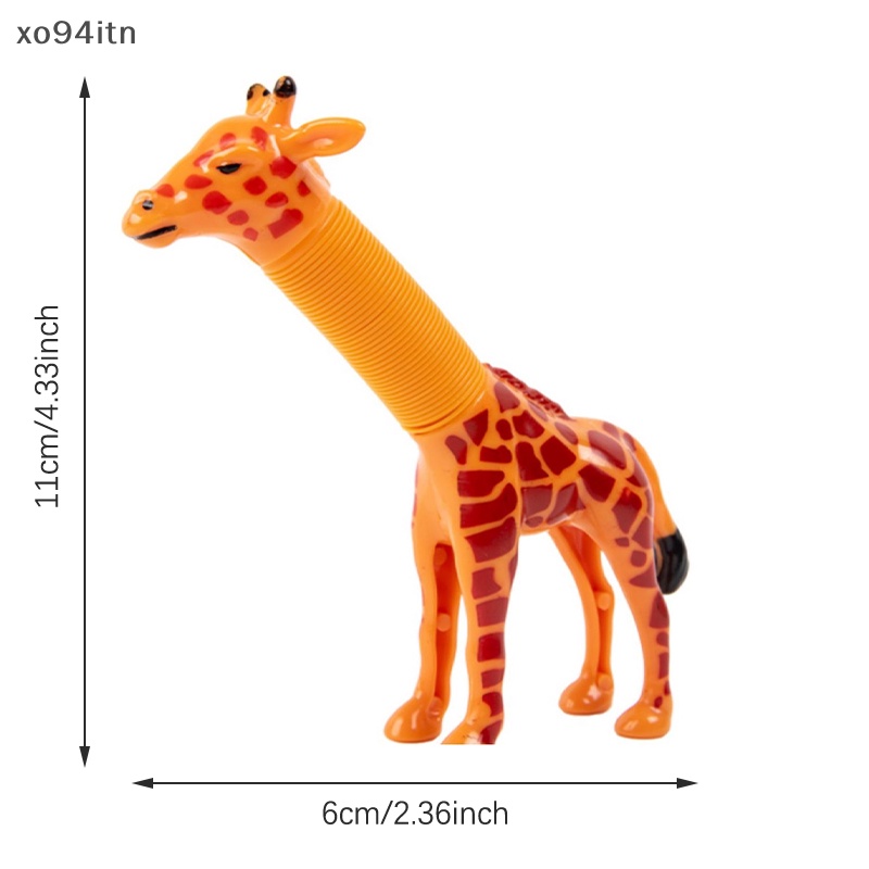 Tn Đồ Chơi Xếp Hình Hươu Cao Cổ Ống Kính Có Đèn LED Thu Gọn Được