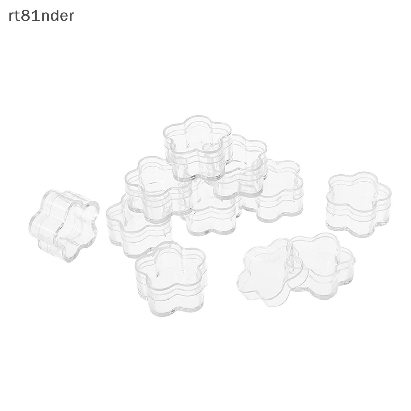 Rt Set 10 Lọ Nhựa Rỗng Trong Suốt Mini Đựng Kem / Mẫu Thử