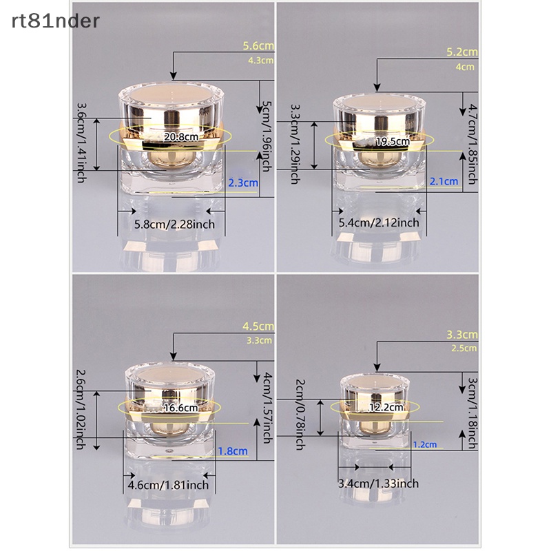Hũ Rỗng 5g-50g Đựng Mỹ Phẩm Đa Năng Tiện Dụng