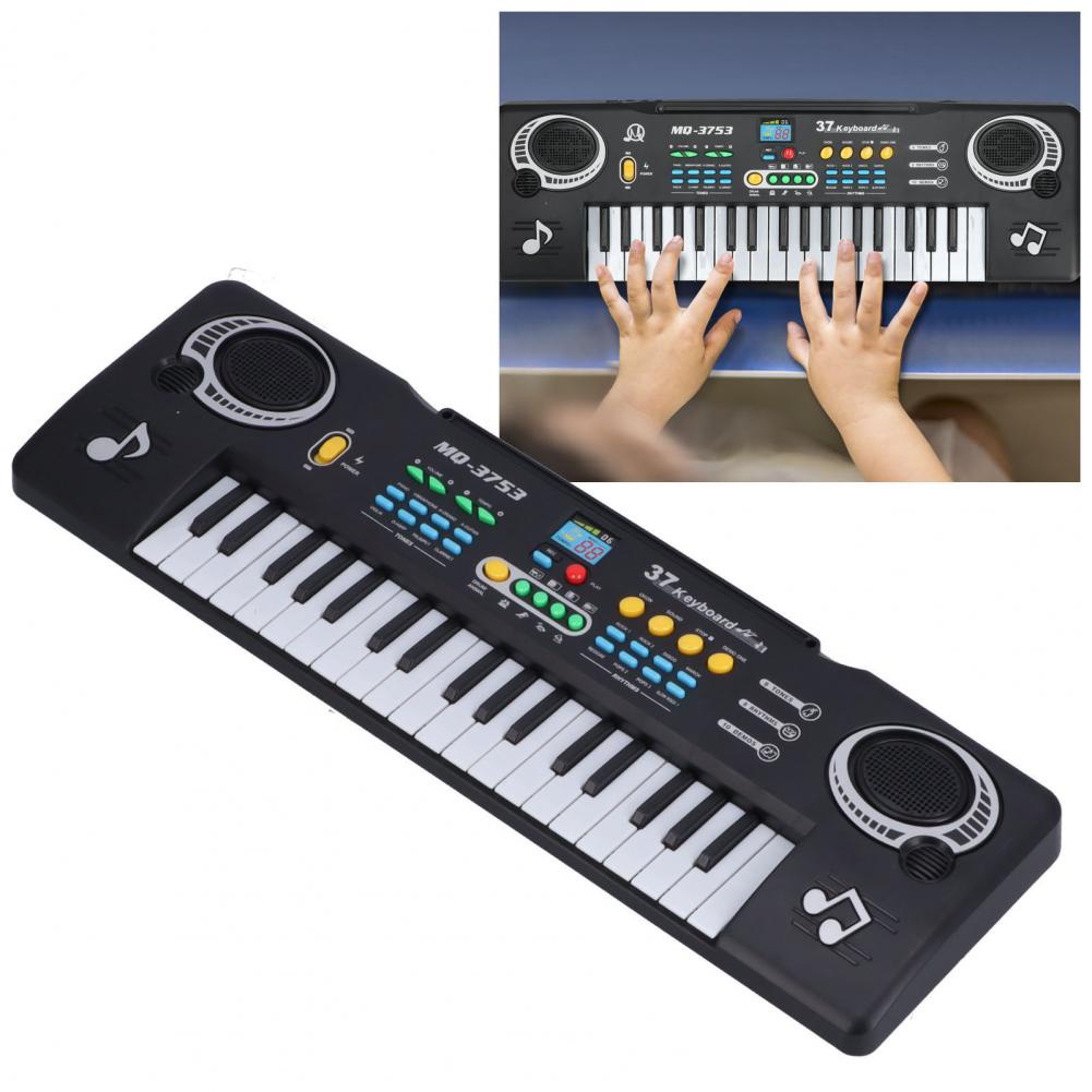 Đàn Piano Điện Tử Trẻ Em Mini 37 Phím Bàn Đa Năng Di Động Cho Bé Học Tập AKOASM