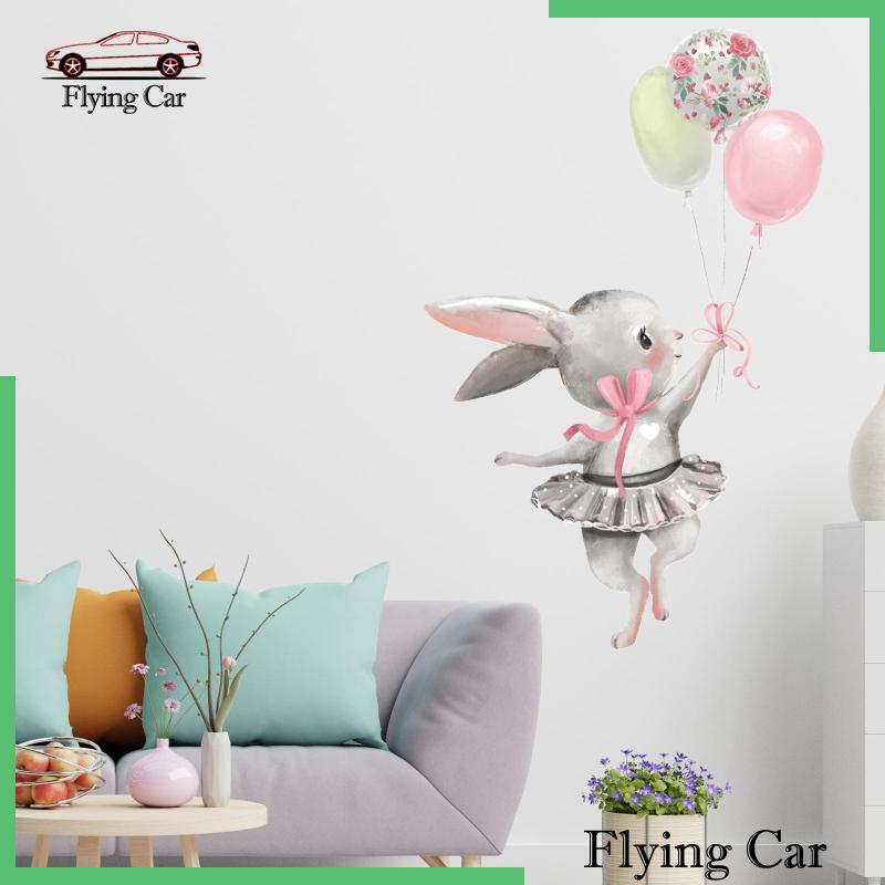Decal Dán Tường Hình Thỏ Múa Ba Lê Cho Bé [Lzdjfmy2]
