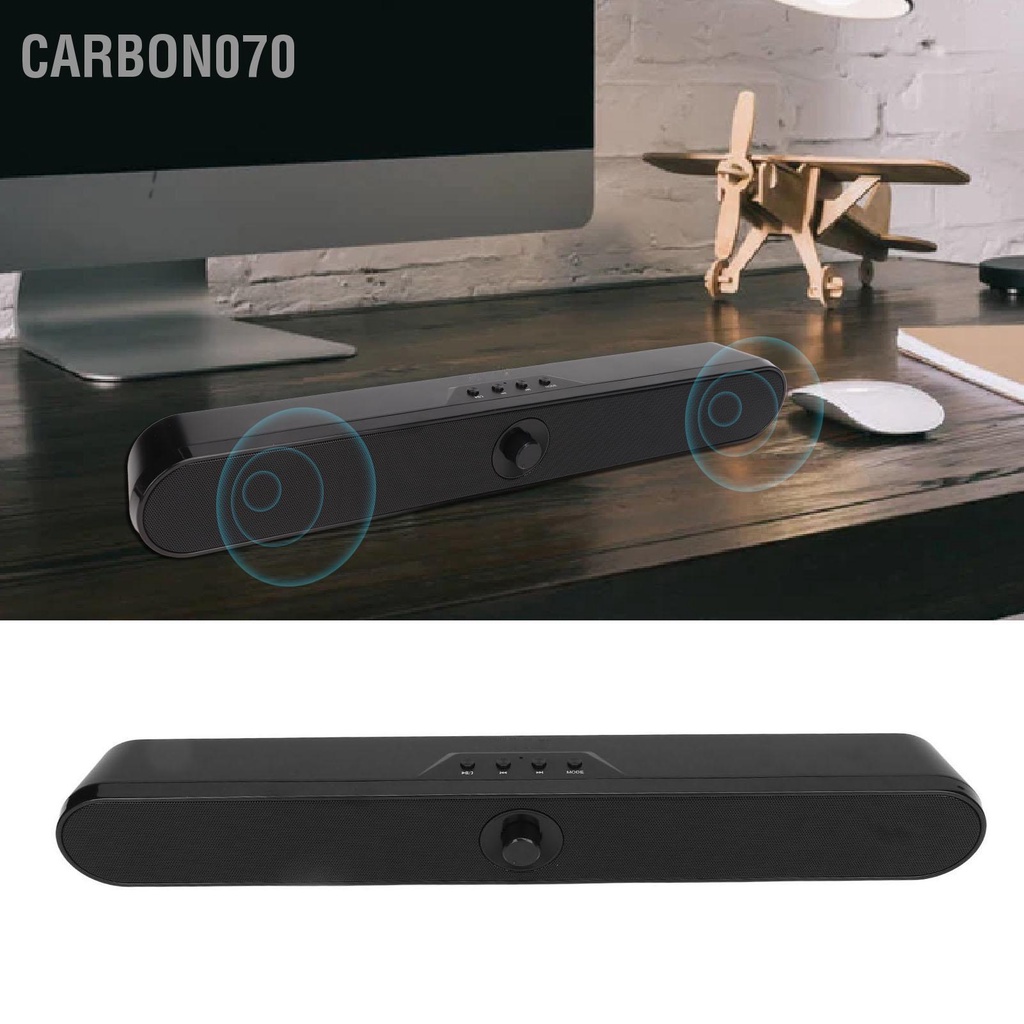 Carbon070 Loa Máy Tính Soundbar Bluetooth 5.0 Âm Thanh Nổi Vòm Siêu Bass Cho Để Bàn Laptop TV