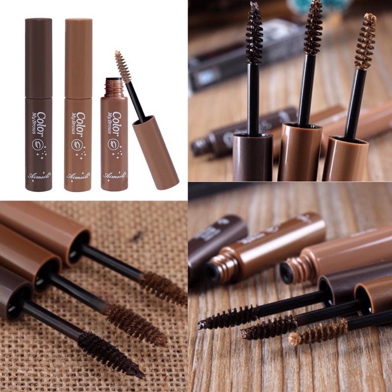 Mascara 3D Novo Chống Thấm Nước Không Phai Màu Nâu Đậm Tự Nhiên