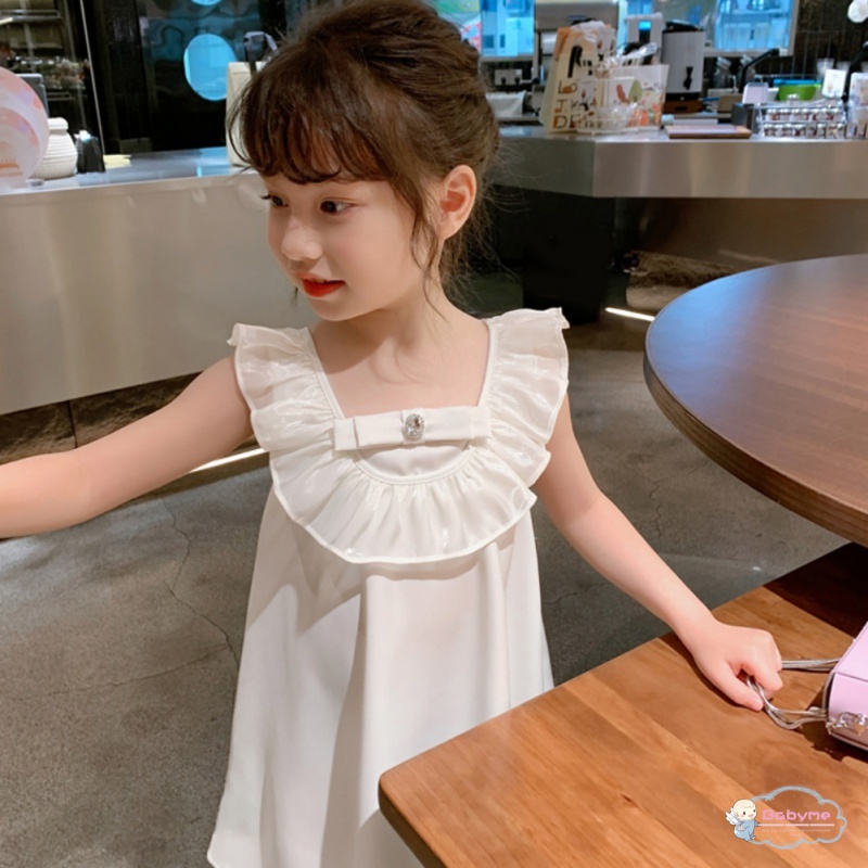 Đầm Công Chúa Phong Cách Hàn Quốc Xinh Xắn Cho Bé Gái