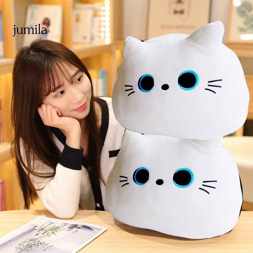 Gối Nhồi Bông Mềm Mại Hình Mèo Hoạt Hình Trang Trí Ghế Sofa