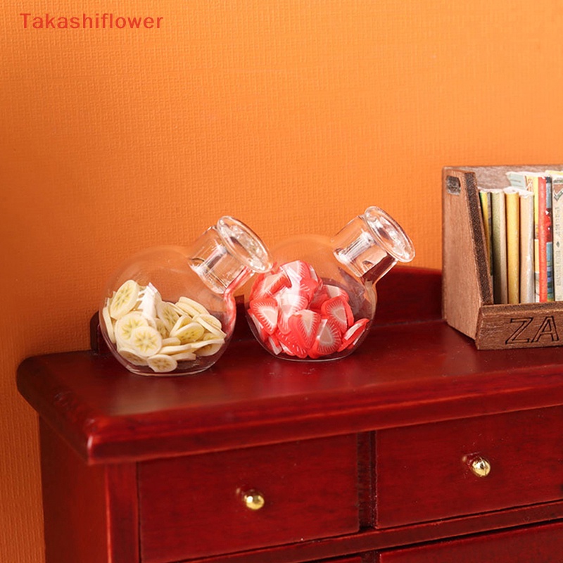1 Hũ Thủy Tinh Đựng Kẹo Có Nắp Tỉ Lệ 1: 12 Trang Trí Nhà Búp Bê