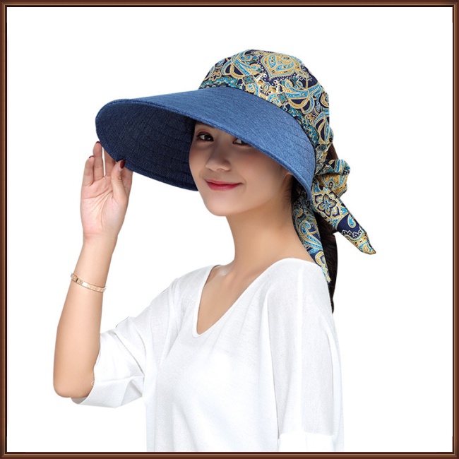 Mũ Rộng Vành Chống Tia Uv Có Thể Gập Lại Bảo Vệ Cho Nữ