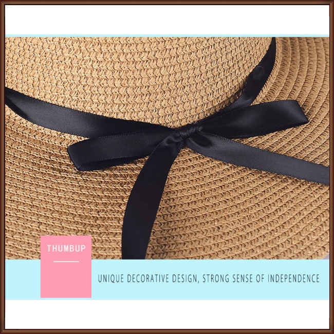 Mũ Rơm Thoáng Khí Có Thể Gấp Gọn Thời Trang Mùa Hè Cho Nữ
