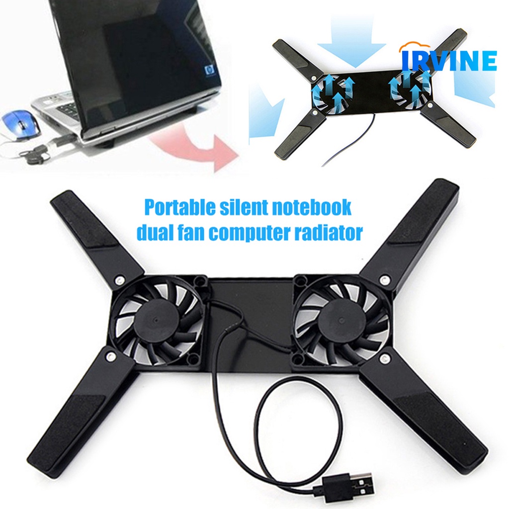 Quạt Tản Nhiệt Bằng ABS Chống Trầy Xước Có Thể Gập Lại Thông Dụng Cho Laptop / Máy Tính