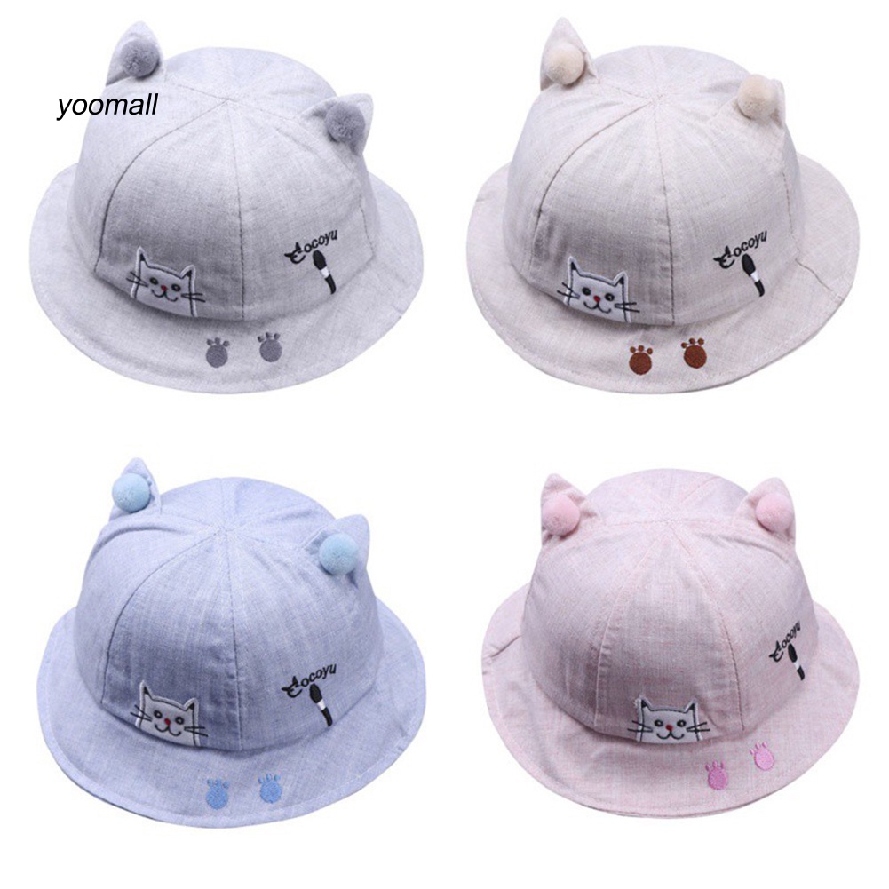 Mũ Lưỡi Trai Hình Dấu Chân Mèo Dễ Thương Cho Bé