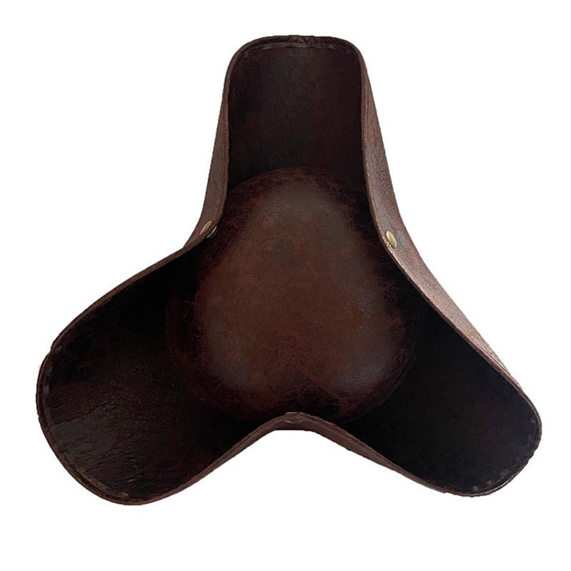 Ygt Mũ Cướp Biển Giả Da Màu Nâu Dùng Hóa Trang Halloween