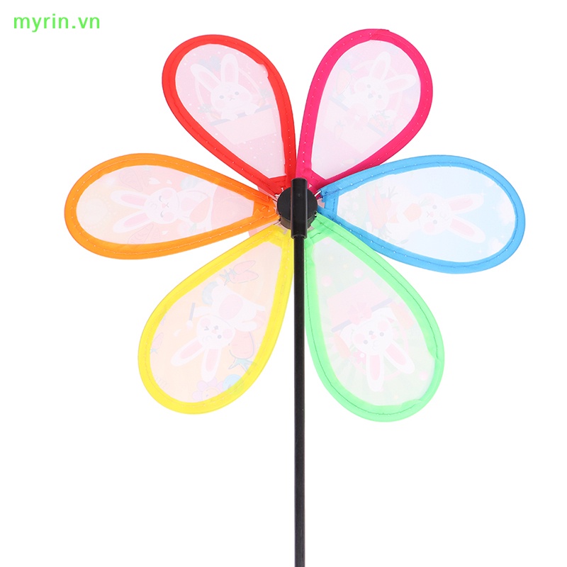 Chong Chóng Gió Hình Thỏ Hoạt Hình 3D Trang Trí Sân Vườn