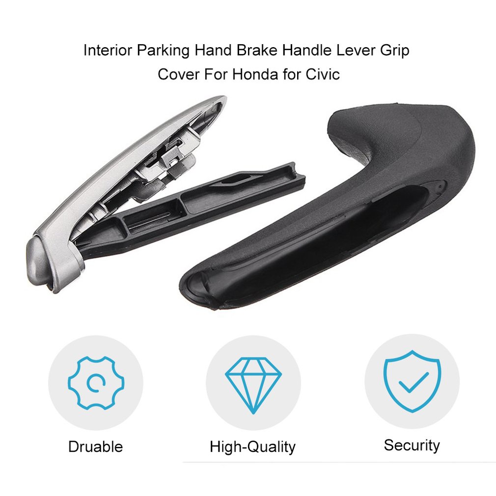 Emergency Car Interior Parking Hand Brake Handle Lever Grip Cover For Honda Civic Eighth Version 2006-2011 [Q/9]