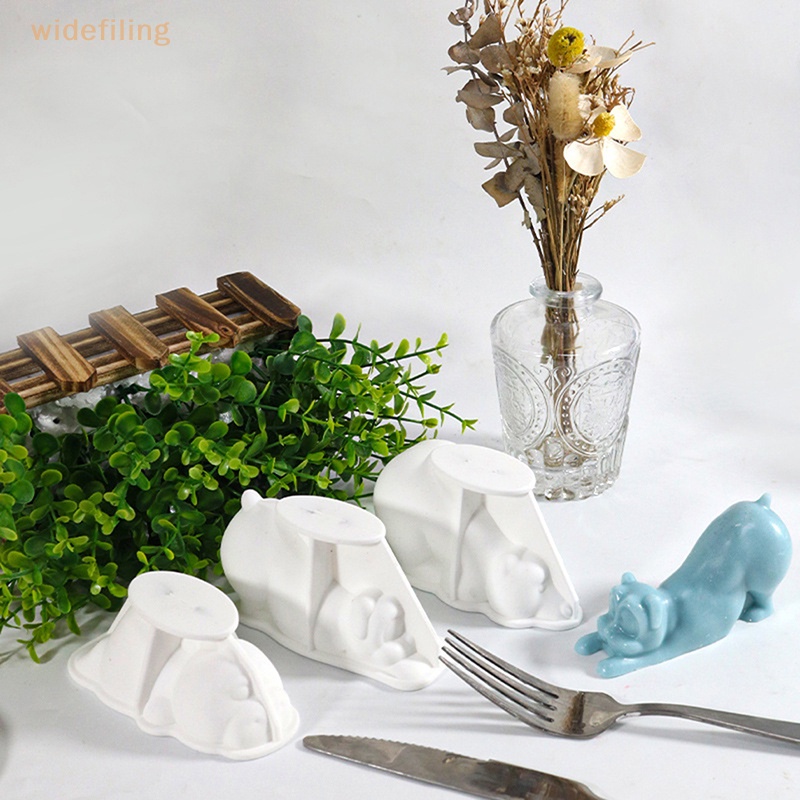 Khuôn Silicone Làm Bánh / Sô Cô La / Kẹo / Trang Sức Thủ Công Hình Chú Gấu / Chó Rồng Độc Đáo DIY