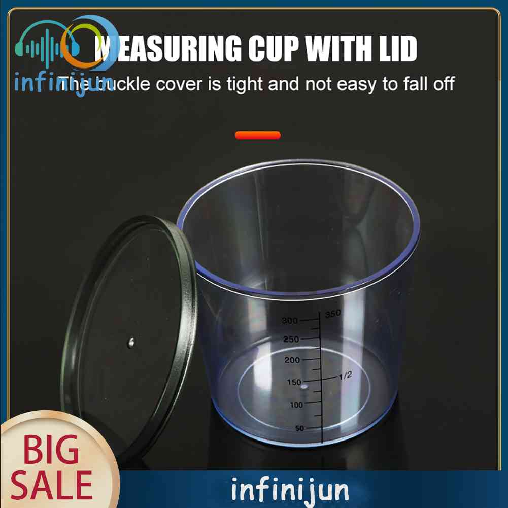 Set 4 Cốc Đo Lường Kèm Vỏ Đựng Mồi Câu Cá Tiện Dụng