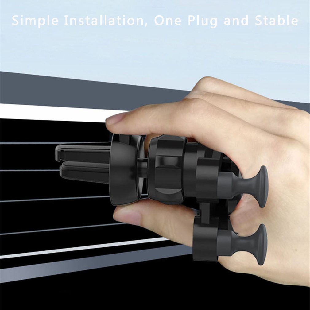 Phone Holder Non-Slip Automatic Grip Car Stand Vent Gravity Anti-Scratchle Tpu Abs Cars Cellphone Bracket [Q/14]
