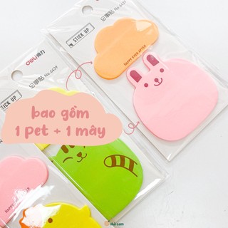 Sticky Note Cloud Pet Neon Deli Nhà Cam