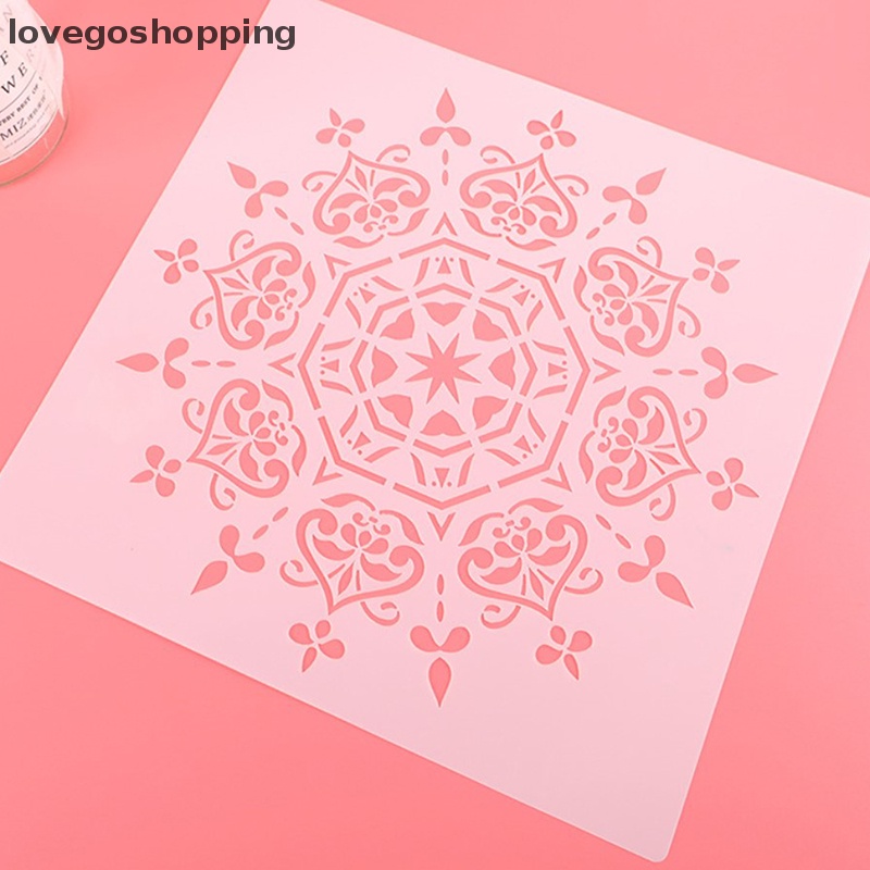 Khuôn Làm Đồ Thủ Công 30cm Họa Tiết Mandala Độc Đáo