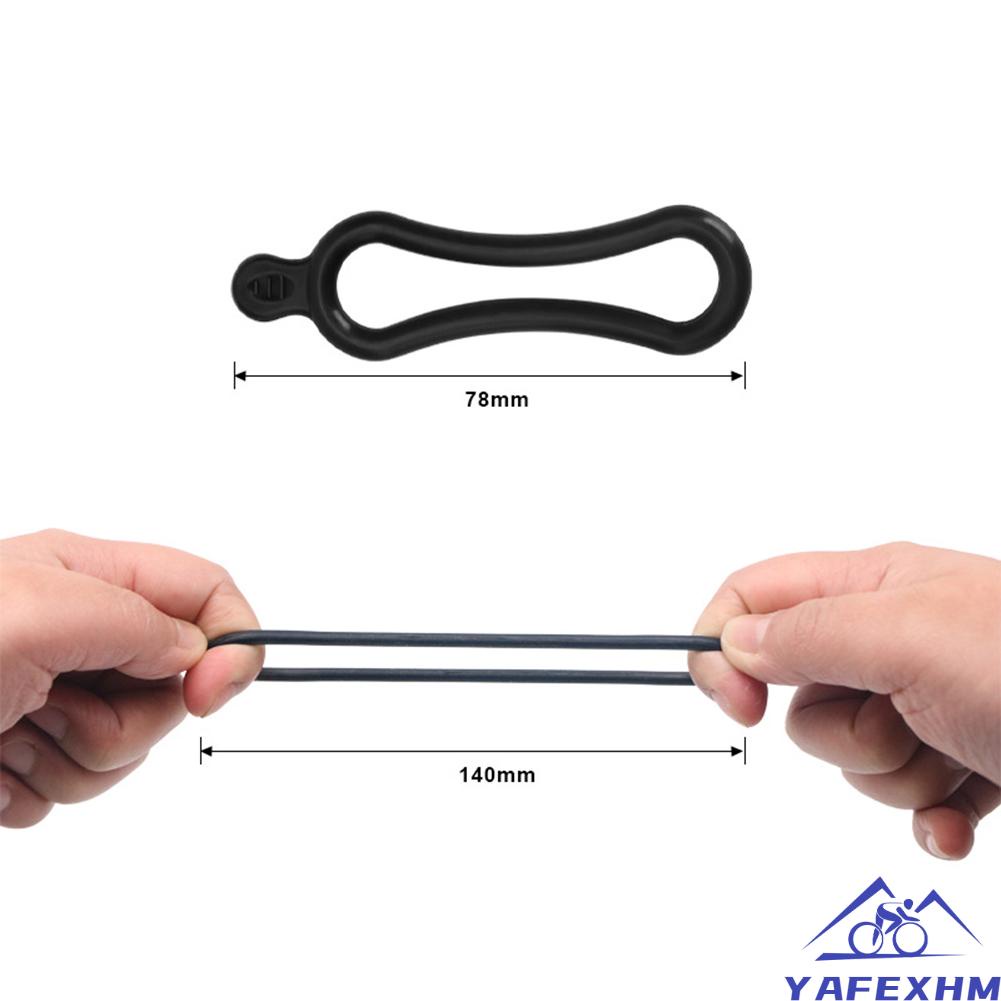 5 cái 10 cái Xe đạp Xe đạp Đạp xe Silicone Dây đeo đàn hồi Băng quấn Đèn gắn đèn