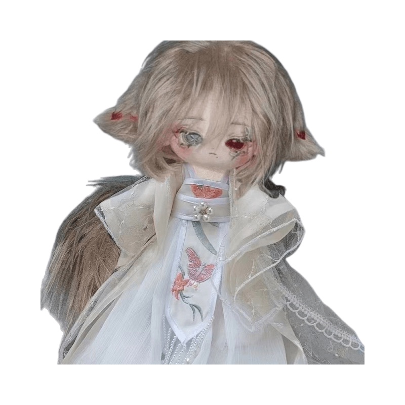 Búp Bê Cotton Mặc Hán Phục Màu Đỏ Cổ Điển Kích Thước 20cm 30cm