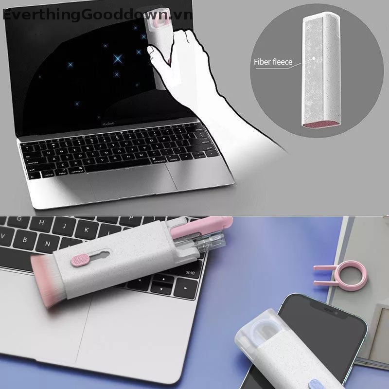 Set 1 Bộ Bàn Chải Làm Sạch Bụi Bàn Phím Máy Tính 7 Trong 1 Everthingooddown