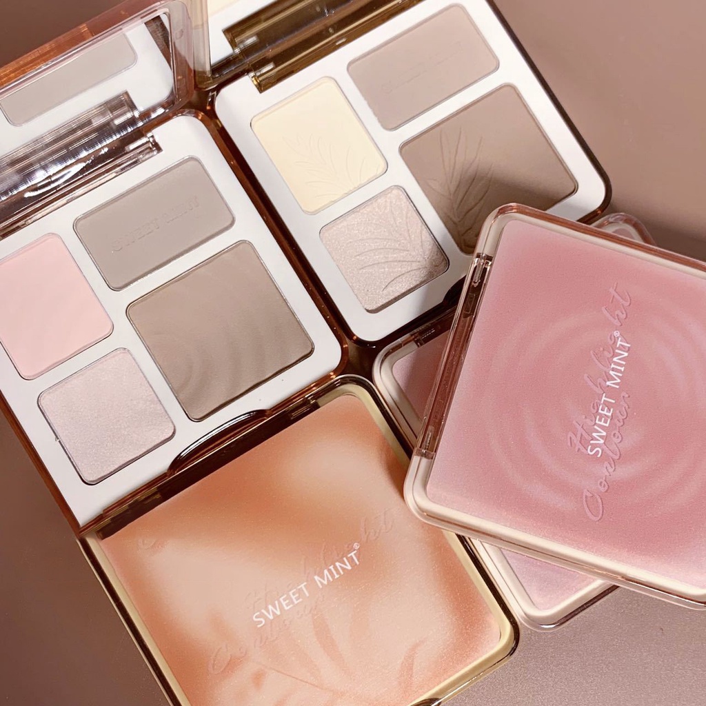 Bảng Phấn Tạo Khối Và Bắt Sáng 4 Màu SWEET MINT 4 Colors Contour