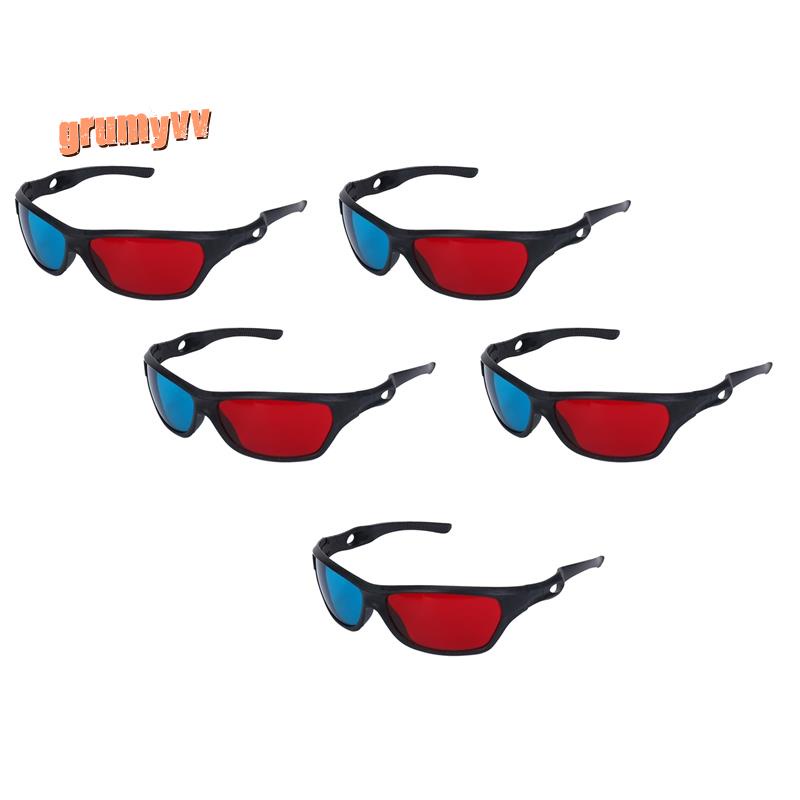 5x Kính VISION 3D chiều màu đỏ và xanh lam cho DVD trò chơi điện ảnh truyền hình