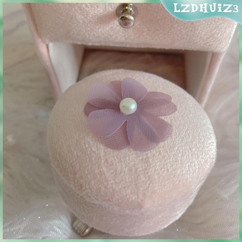 Giá Đỡ Trang Sức Đồ Chơi Để Bàn Trang Điểm Mini Màu Hồng Cho Búp Bê Bé Gái Và Bé Gái