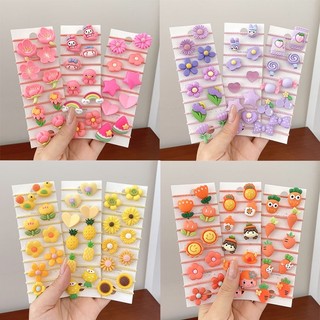 Set 30 dây cột tóc co giãn đính hoa hoạt hình cho bé gái