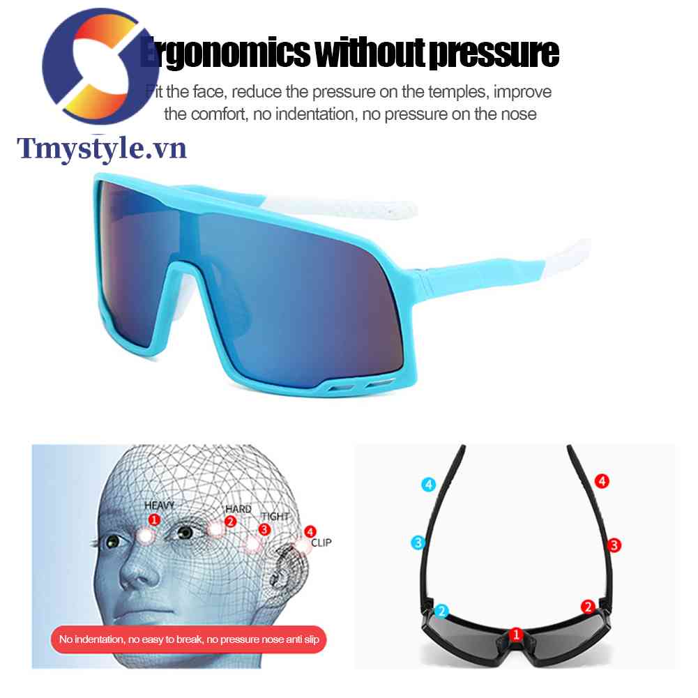 Kính Râm Bảo Vệ Chống Tia UV 2 Kiểu Dáng Thể Thao