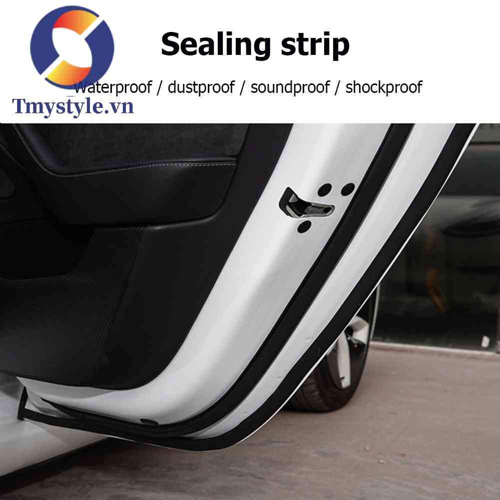 Bộ 8 Miếng Dán Cách Âm Chống Thấm Nước Cho Cửa Xe Hơi Tesla Model 3 Y