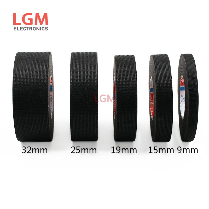 Cuộn Băng Keo Vải Chịu Nhiệt Dài 15M Rộng 15Mm Dùng Để Quấn Dây Cáp Xe Hơi
