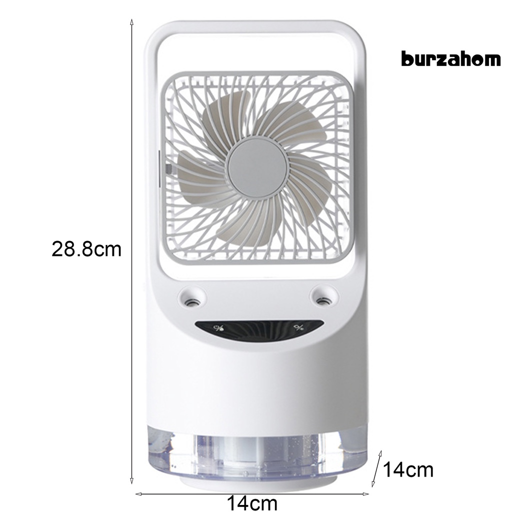 Quạt Điều Hòa Không Khí 4000mAh 3 Tốc Độ Đầu Lắc Có Màn Hình LED Mini Có Thể Điều Chỉnh Và Sạc Lại Cho Gia Đình