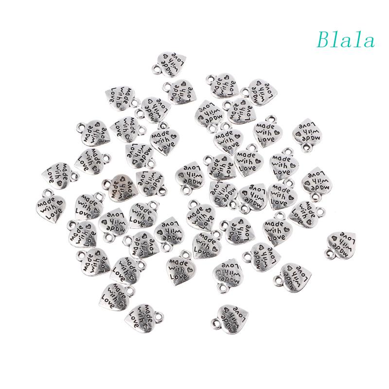 Bộ 50 Mặt Dây Chuyền Hình Trái Tim Bắt Mắt Dùng Trang Trí Điện Thoại