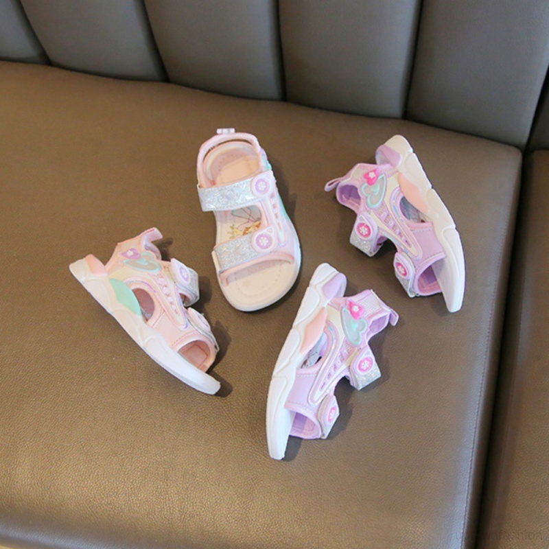 Xăng đan Công Chúa Đế Mềm Thời Trang Đi Biển Mùa Hè Cho Bé Gái