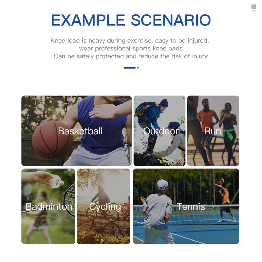 1 Đệm Bảo Vệ Đầu Gối Bằng Silicon Mềm Co Giãn Thoáng Khí Tiện Dụng Cho Các Hoạt Động Ngoài Trời
