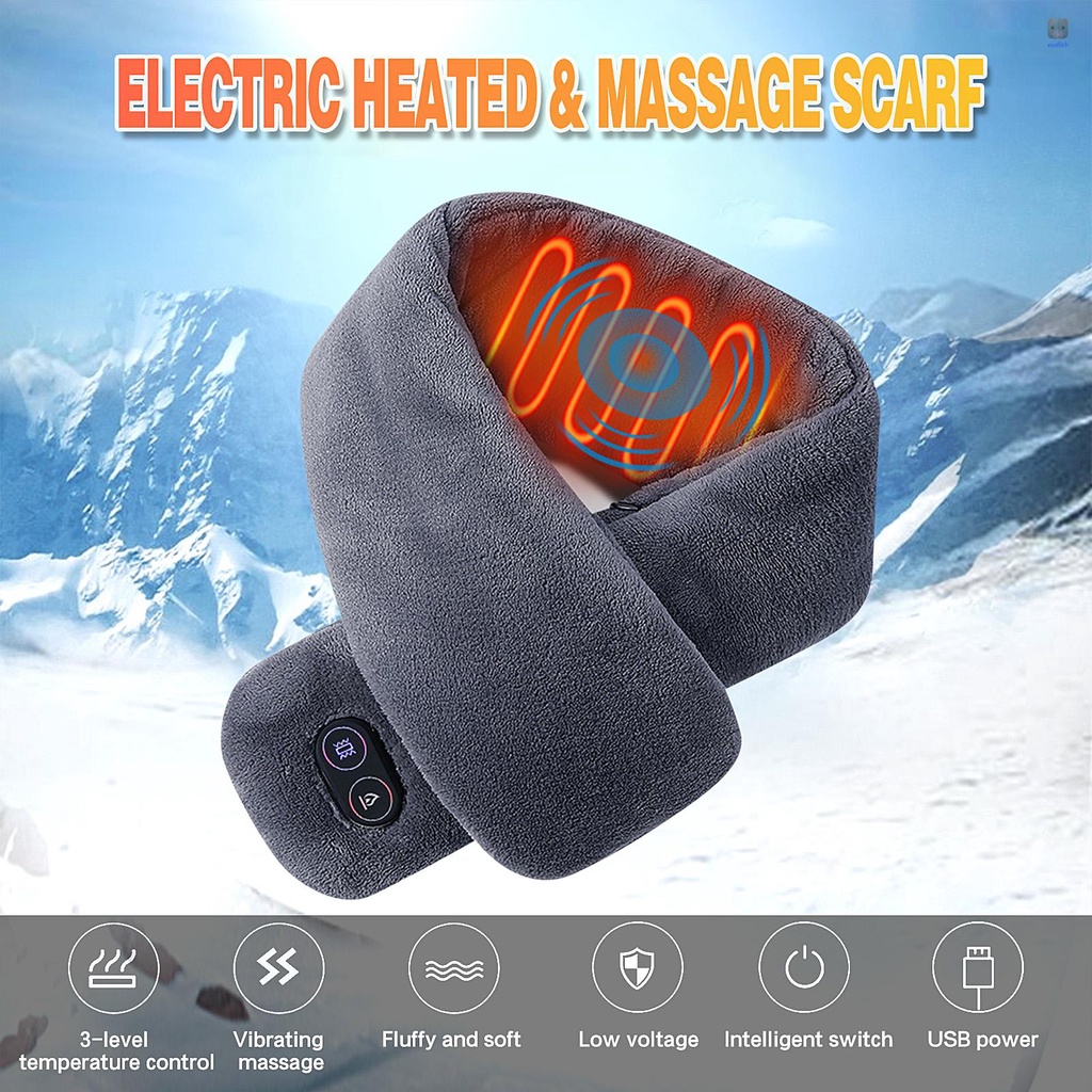 Khăn Choàng Cổ Mềm Mại Mát Xa Giữ Ấm Mùa Đông Cho Nam Nữ