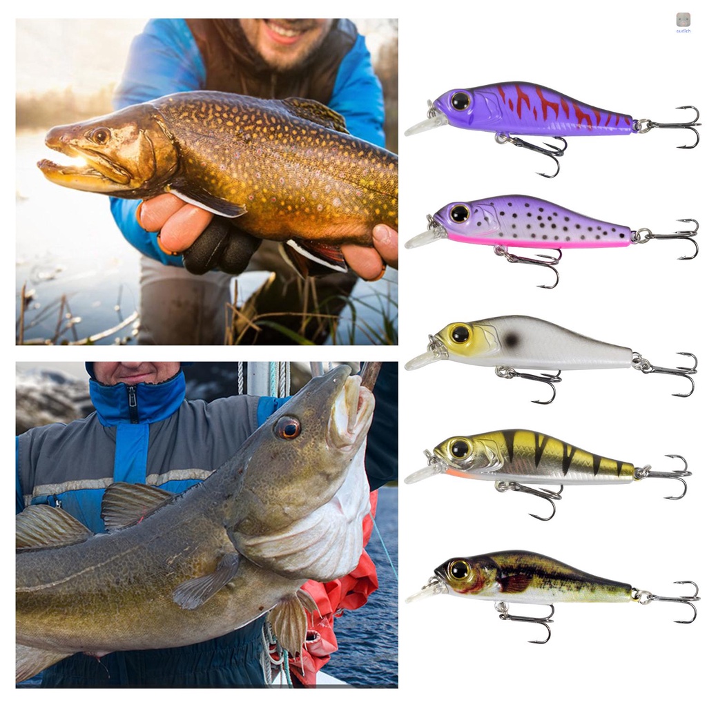 Mồi Câu Cá Giả 68mm 6.9g Bằng Nhựa Cứng 3D Sống Động