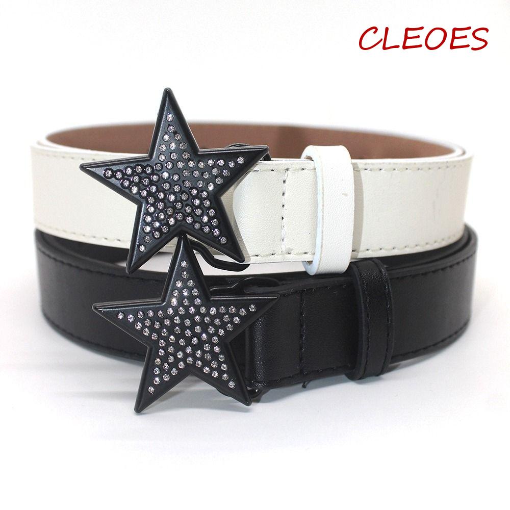 Thắt Lưng Họa Tiết Da Báo Cá Tính Thời Trang Dành Cho Nữ|Thắt Lưng Da PU Khóa Hình Ngôi Sao Thời Trang Y2k